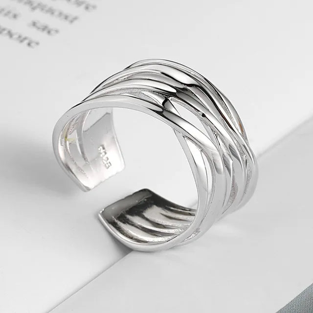 Vintage Silber Multilayer-Ohrringe