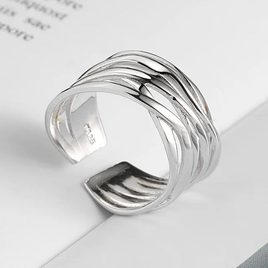 Vintage Silber Multilayer-Ohrringe