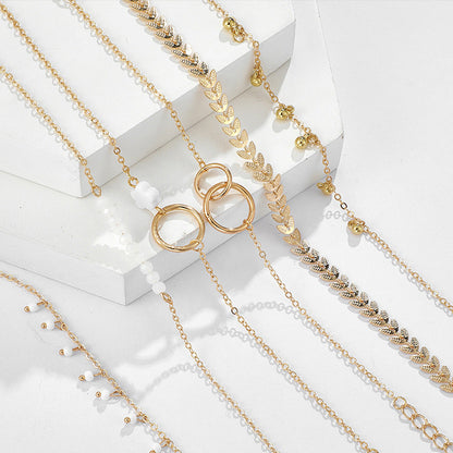 Pack Boho Armbänder in Gold